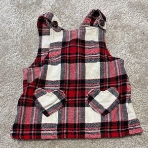 Infant Plaid winter dress
